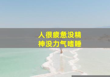 人很疲惫没精神没力气嗜睡