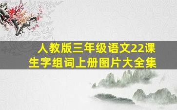 人教版三年级语文22课生字组词上册图片大全集