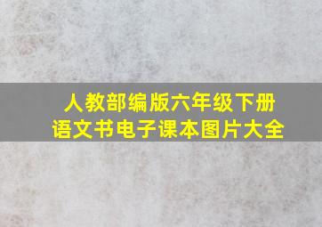 人教部编版六年级下册语文书电子课本图片大全