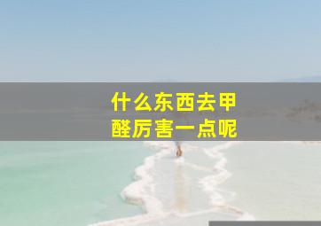 什么东西去甲醛厉害一点呢