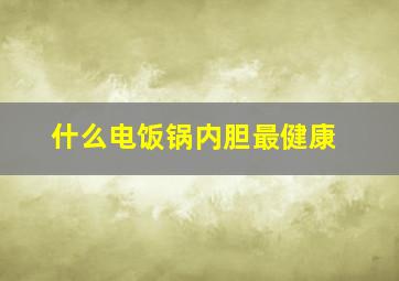 什么电饭锅内胆最健康