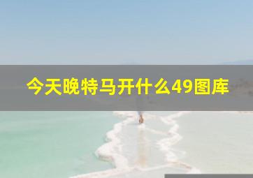 今天晚特马开什么49图库