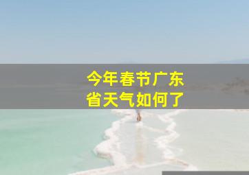 今年春节广东省天气如何了