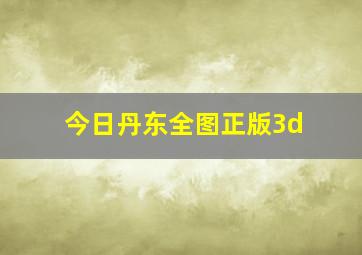 今日丹东全图正版3d