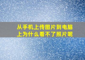 从手机上传图片到电脑上为什么看不了照片呢