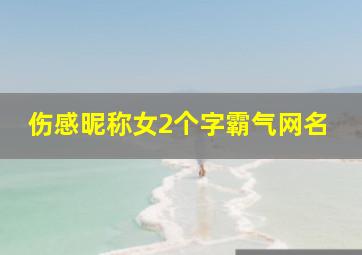 伤感昵称女2个字霸气网名