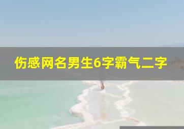 伤感网名男生6字霸气二字