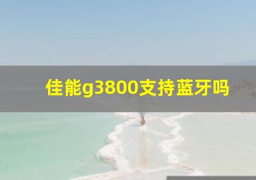 佳能g3800支持蓝牙吗