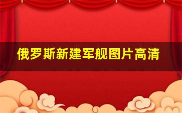 俄罗斯新建军舰图片高清