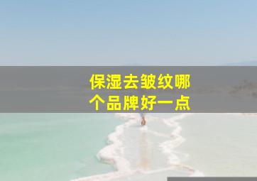 保湿去皱纹哪个品牌好一点