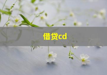 借贷cd