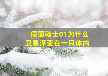 假面骑士01为什么卫星泽亚在一只体内