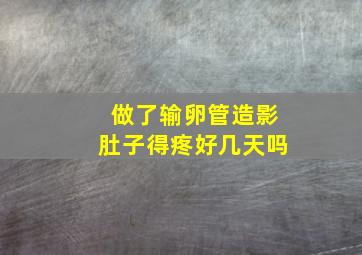 做了输卵管造影肚子得疼好几天吗