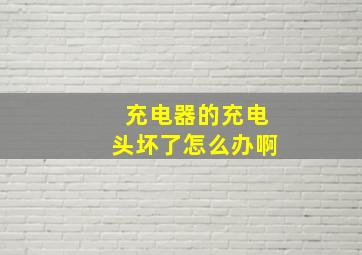 充电器的充电头坏了怎么办啊