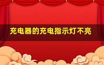 充电器的充电指示灯不亮