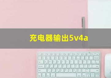 充电器输出5v4a