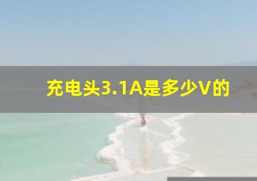 充电头3.1A是多少V的