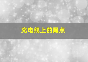 充电线上的黑点