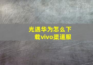 光遇华为怎么下载vivo渠道服