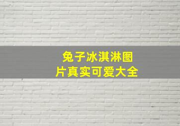 兔子冰淇淋图片真实可爱大全