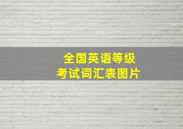 全国英语等级考试词汇表图片