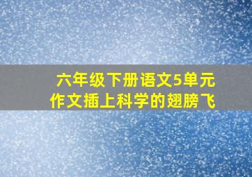 六年级下册语文5单元作文插上科学的翅膀飞