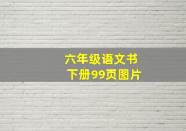 六年级语文书下册99页图片