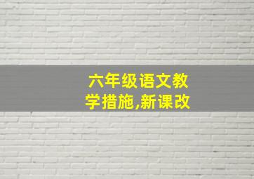 六年级语文教学措施,新课改