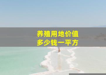 养殖用地价值多少钱一平方