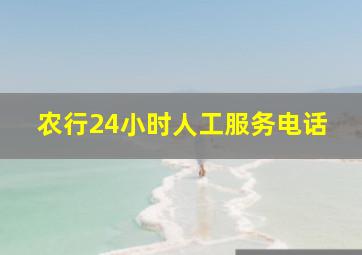 农行24小时人工服务电话