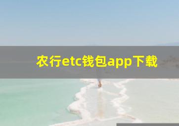 农行etc钱包app下载