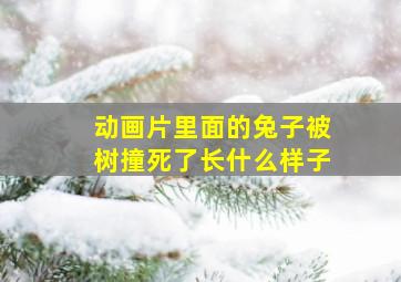 动画片里面的兔子被树撞死了长什么样子