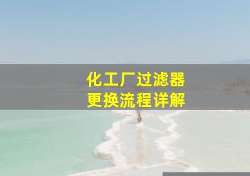 化工厂过滤器更换流程详解