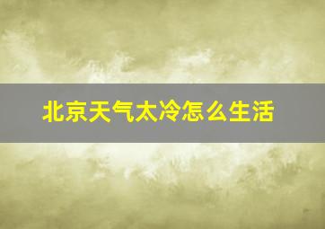 北京天气太冷怎么生活