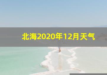 北海2020年12月天气