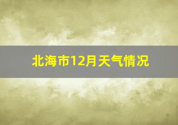 北海市12月天气情况