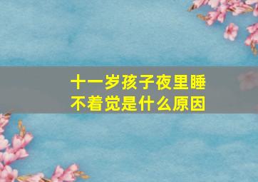 十一岁孩子夜里睡不着觉是什么原因