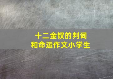 十二金钗的判词和命运作文小学生