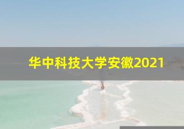 华中科技大学安徽2021