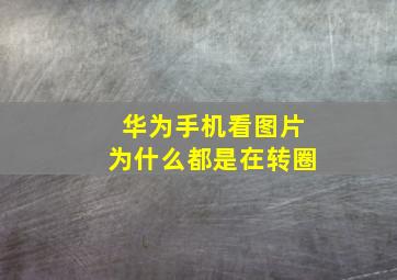 华为手机看图片为什么都是在转圈