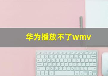 华为播放不了wmv