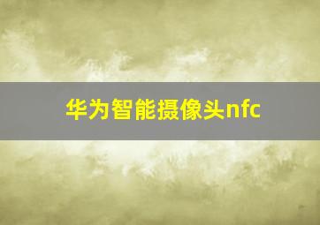 华为智能摄像头nfc