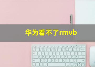 华为看不了rmvb