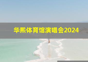 华熙体育馆演唱会2024