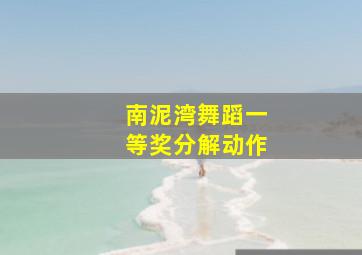 南泥湾舞蹈一等奖分解动作