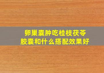 卵巢囊肿吃桂枝茯苓胶囊和什么搭配效果好