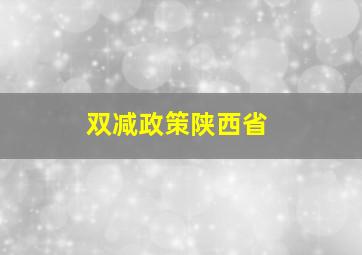 双减政策陕西省