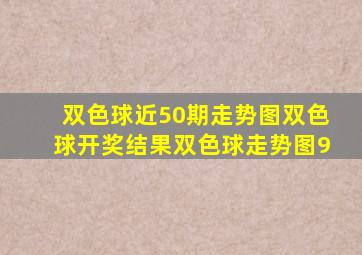 双色球近50期走势图双色球开奖结果双色球走势图9