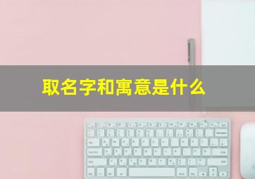 取名字和寓意是什么