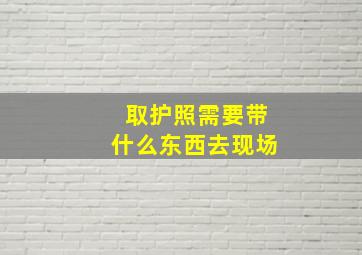 取护照需要带什么东西去现场